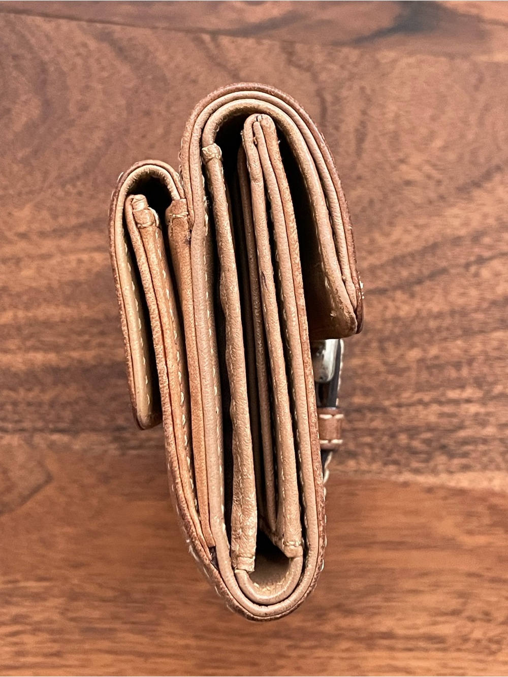 COACH Brown Leather SOHO Buckle Compact Wallet - Picture 3 of 8